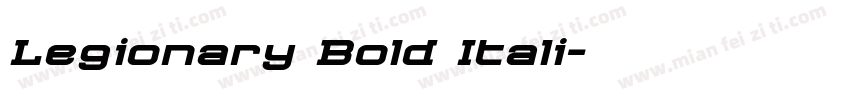 Legionary Bold Itali字体转换